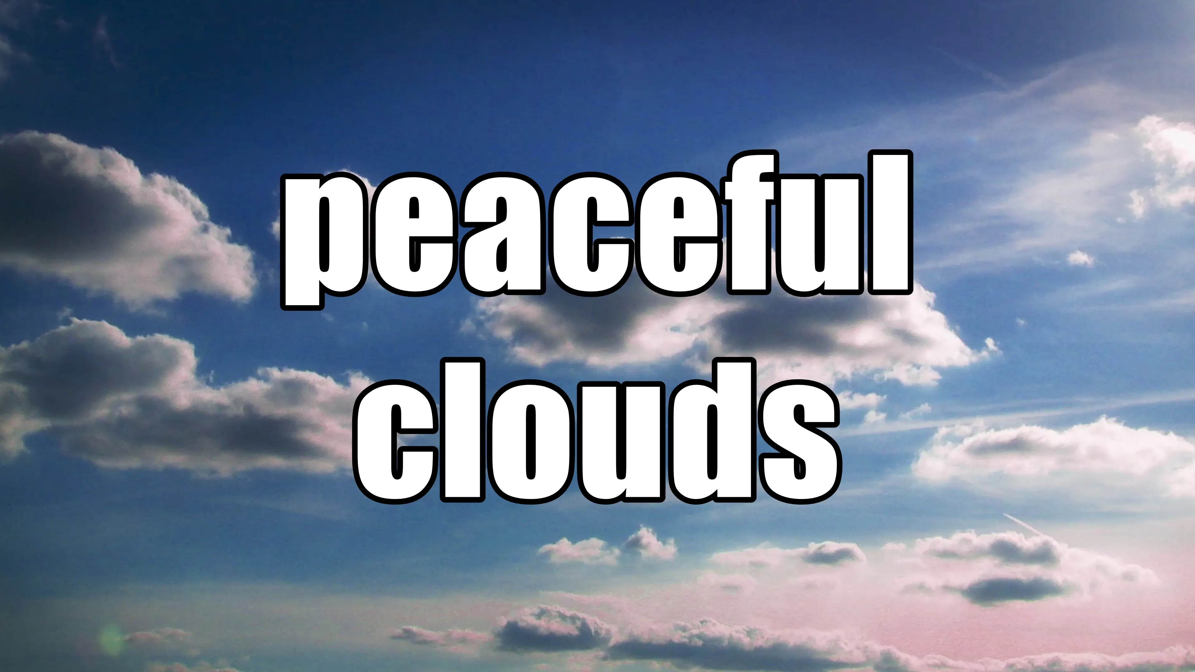 Peaceful Clouds poster
